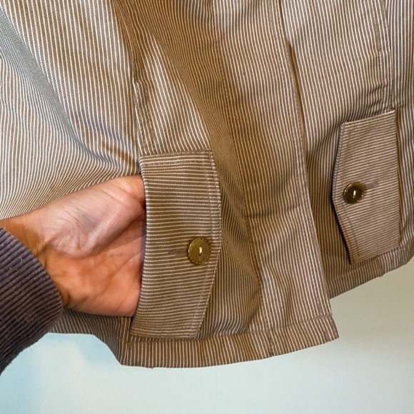 Robert Louis Fitted Stripped Vest W/Hidden Buttons - Picture 4 of 11